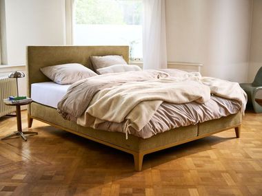 Cama de tecido com cabeça estofada CRIADE Auping