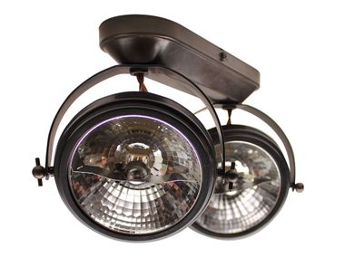 Faretto multiplo orientabile in ottone CENTONZE ON ROUNDED PROFILE Authentage Lighting