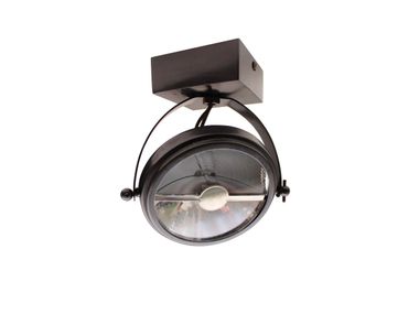 Faretto orientabile in ottone CENTONZE ON SQUARE BASE Authentage Lighting