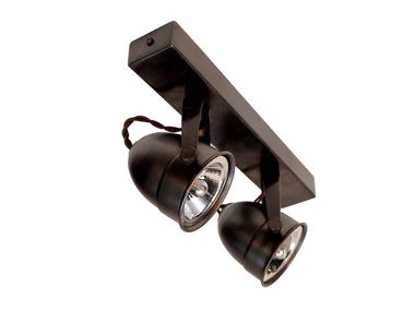 Faretto orientabile multiplo in ottone a soffitto COMÈTE ON PROFILE Authentage Lighting