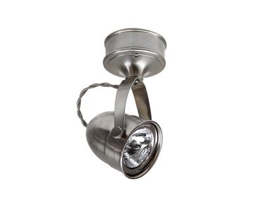Faretto orientabile in ottone a soffitto COMÈTE ON ROUND BASE Authentage Lighting