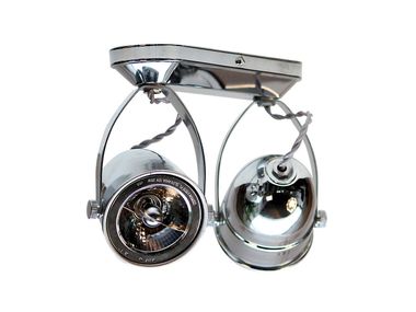 Faretto multiplo orientabile in ottone COMÈTE ON ROUNDED PROFILE Authentage Lighting