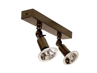 Faretto orientabile multiplo in ottone FISTON ON PROFILE Authentage Lighting