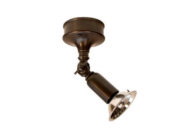 Faretto orientabile in ottone FISTON ON ROUND BASE Authentage Lighting