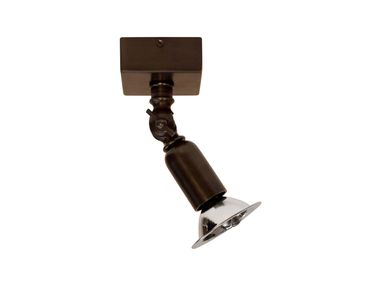 Faretto orientabile in ottone a soffitto FISTON ON SQUARE BASE Authentage Lighting