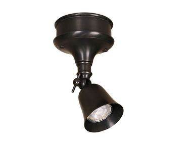 Faretto a LED orientabile in ottone a soffitto FLEURE ON ROUND BASE Authentage Lighting