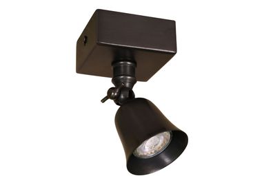 Faretto a LED orientabile in ottone a soffitto FLEURE ON SQUARE BASE Authentage Lighting