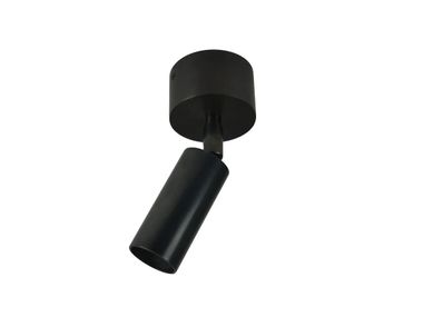 Faretto rotondo orientabile in ottone a soffitto LIT ON TUBE BASE Authentage Lighting
