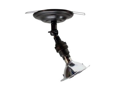 Faretto orientabile in ottone con morsetto MARRON ROSAS WITH SPRINGS Authentage Lighting