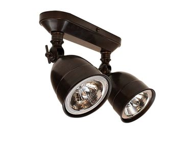Faretto orientabile multiplo a LED in ottone POIRE ON ROUNDED PROFILE Authentage Lighting