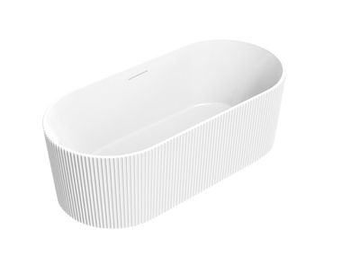 Oval freestanding ceramic bathtub AGRIGENTO Axa