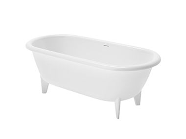 Freestanding oval Solid Surface bathtub on legs MANTOVA Axa