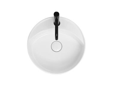 Round countertop ceramic washbasin MATE+ Axa