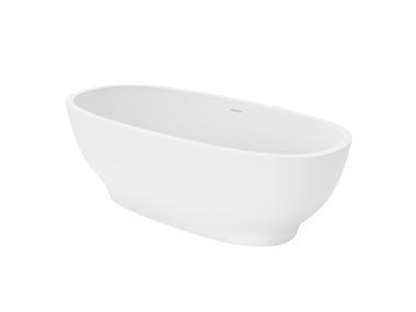 Freestanding oval Solid Surface bathtub VOLTERRA Axa