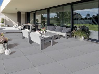 Anti-slip outdoor floor tiles CONCRETE GREEN 50X50 BAGATTINI