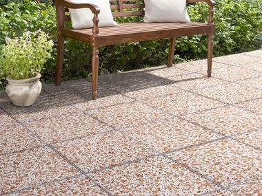 Gravel outdoor floor tiles LAVATI 40X40 BAGATTINI
