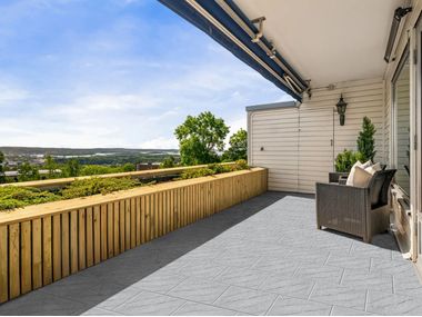 Reconstructed stone outdoor floor tiles VINTAGE ONDA BAGATTINI
