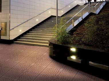 Reconstructed stone outdoor floor tiles VINTAGE VENTAGLIO BAGATTINI