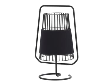 Lampada da tavolo in acciaio BALADEUSE Flam & Luce