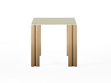 Low square table in cellulose and sheet metal INBALLO BALERI ITALIA