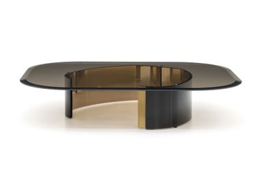 Rectangular glass coffee table for living room BANGLE Minotti