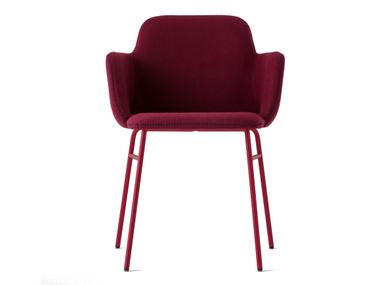 Silla tapizada de tela con brazos BARDOT MET TrabA'