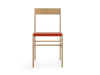 Wooden chair without armrests METRIC B&B Italia
