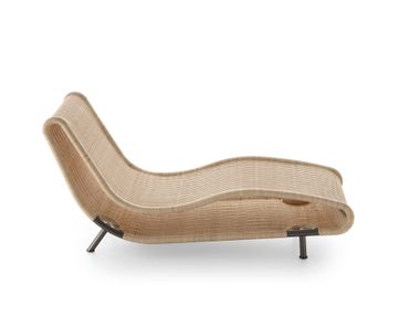Rattan chaise longue MOOR B&B Italia