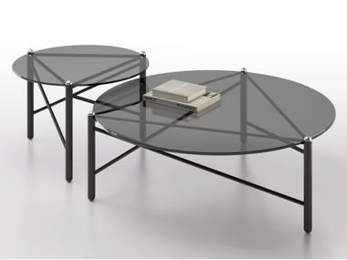 Round crystal coffee table VITRUVIO BBB