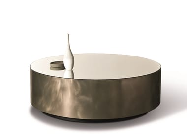 Round brass coffee table BELT