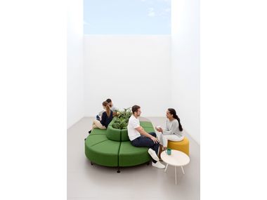 BEND Round laminate coffee table By ACTIU | design Stone Designs