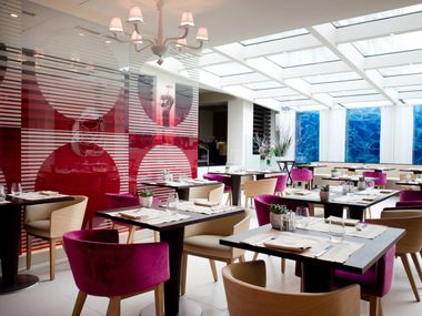 Parete divisoria in vetro con stampa digitale Partizioni BISELARTE