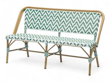 Bench for contract with back ALMA BISTROMANIA