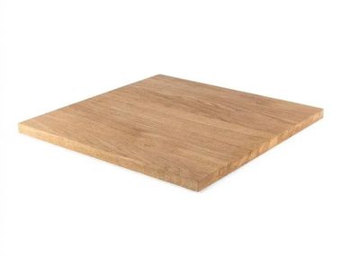 Square oak table top FONTAINEBLEAU square BISTROMANIA