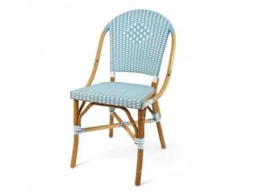 BISTROMANIA, GALLIENI Sedia da giardino impilabile in rattan per contract