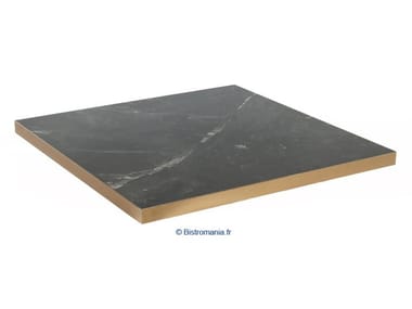 BISTROMANIA, HONORÉ MARBLE NOIR Piano per tavoli quadrato in laminato