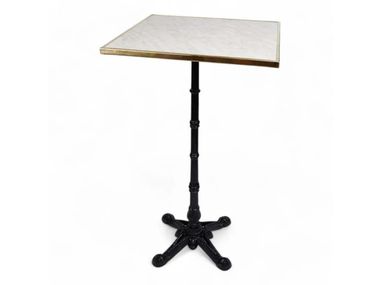 Square brass high table MARCEAU BISTROMANIA