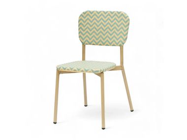 Stackable aluminium restaurant chair MENTON BISTROMANIA