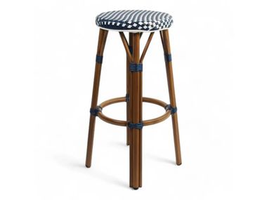 High stackable aluminium barstool RIVOLI BISTROMANIA