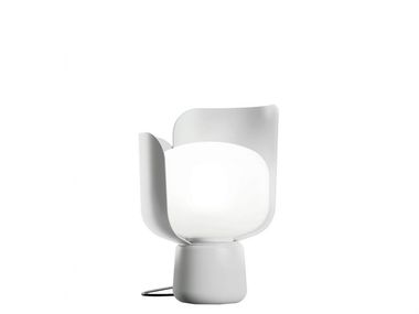 Fontana Arte Blom Lampada da Tavolo, Giallo Metallo, Altezza: 24 cm Diametro: 15 cm