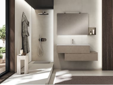 BMT, MARS 04 Mobile lavabo sospeso con specchio