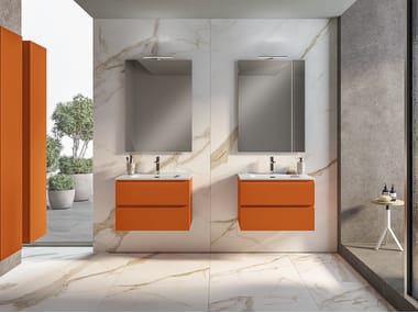 BMT, MARS 05 Mobile lavabo sospeso con specchio