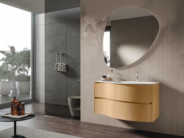 BMT, MOON 03 Mobile lavabo sospeso con specchio