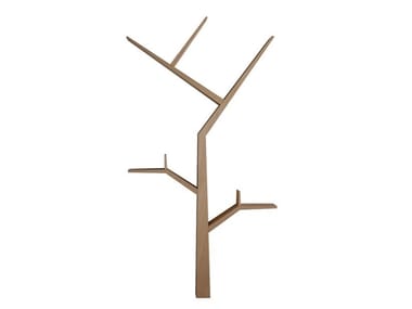 INTERNA8, BOOKTREE Libreria a parete in legno massello impiallacciato