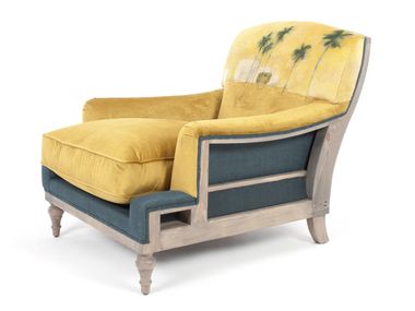 Poltrona in velluto con braccioli BOURBON ESSENCE MAISON LÉVY Crearte Collections