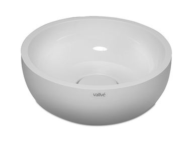 Lavabo da appoggio rotondo in resina BOWL ROUND 40 Vallvé
