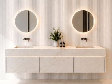 Meuble sous-vasque double en Dekton® BLV BATH BT45