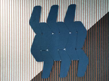 Pannello acustico in PET riciclato a parete H-DK-008 BURGEREE