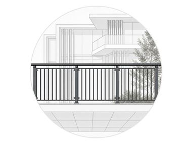 Residential aluminium railings