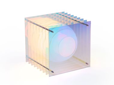 LED Tischleuchte aus Acrylglas LỚP SMALL SQUARE BằNG